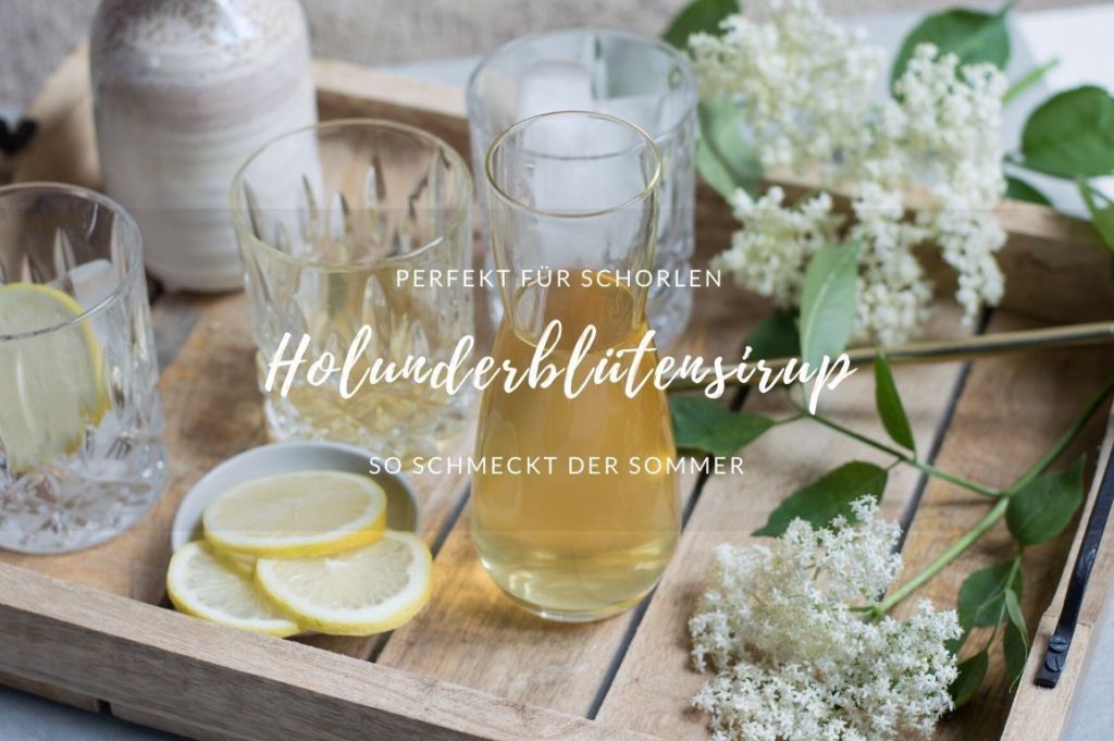 Titelbild Rezept Holunderblütensirup