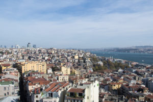 Blick auf Galata in Istanbul, Türkei
