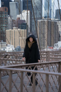Morgens auf der Brooklyn Bridge