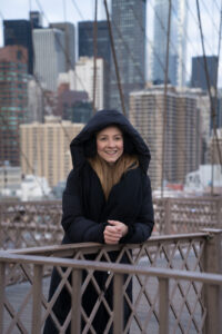 Morgens auf der Brooklyn Bridge