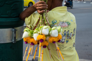 Blumenveräufer Bangkok