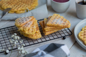 Rezept für glutenfreie Karottenwaffeln Möhrenwaffeln