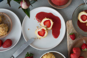 Topfenknödel mit Erdbeere glutenfrei