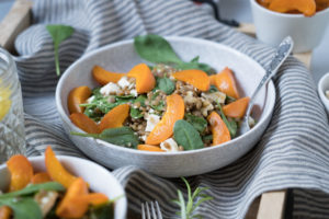 Linsensalat mit Aprikosen