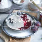 Kokos-Milchreis mit Pflaumensoße