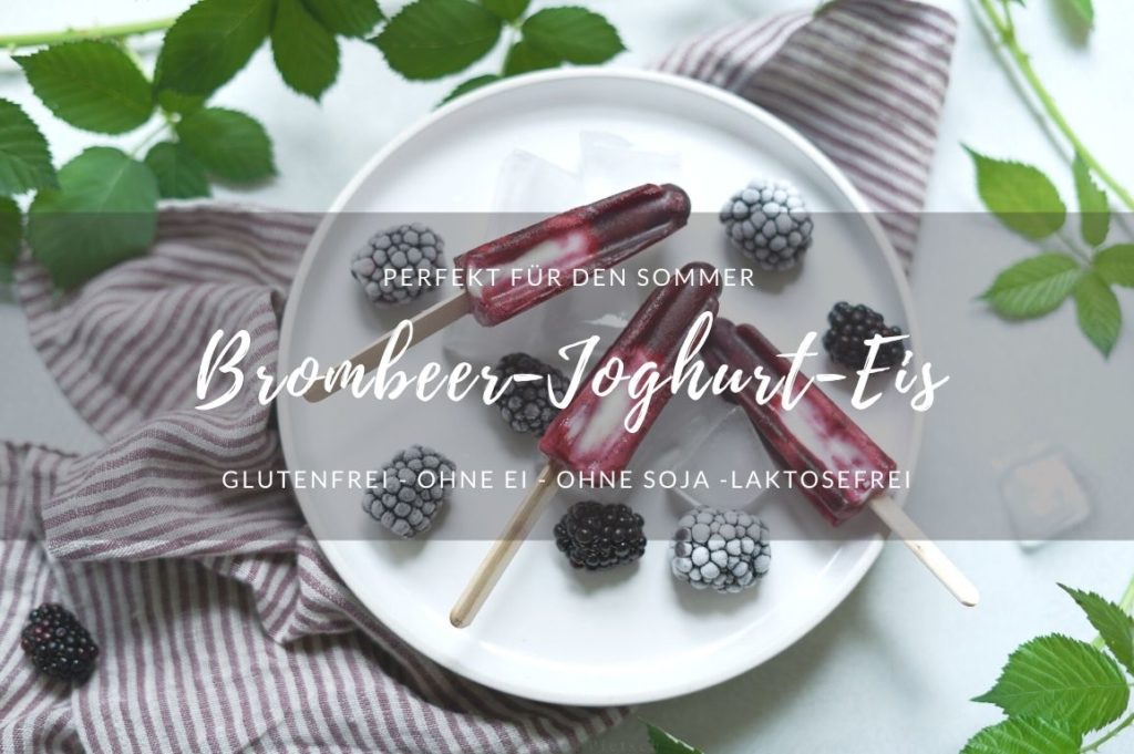 Rezept: Brombeer-Joghurt-Eis - www.glutenfreiumdiewelt.de