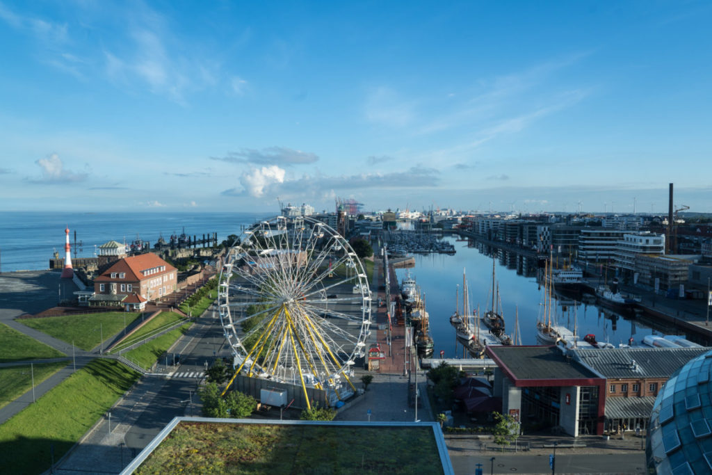 Ausblick auf den Neuen Hafen, Bremerhaven