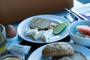 Glutenfreies Frühstück im Atlantic Hotel Sail City, Bremerhaven