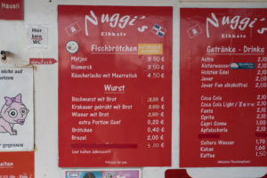 Speisekarte Nuggis Elbkate, Hamburg