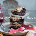 Rezept für herbstliche Süßkartoffel-Cheesecake-Brownies