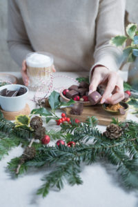 Perfekt für die Kaffeetafel: gesündere Dominosteine