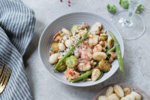 Herbstliche Gemüsepfanne mit Gnocchi, glutenfrei