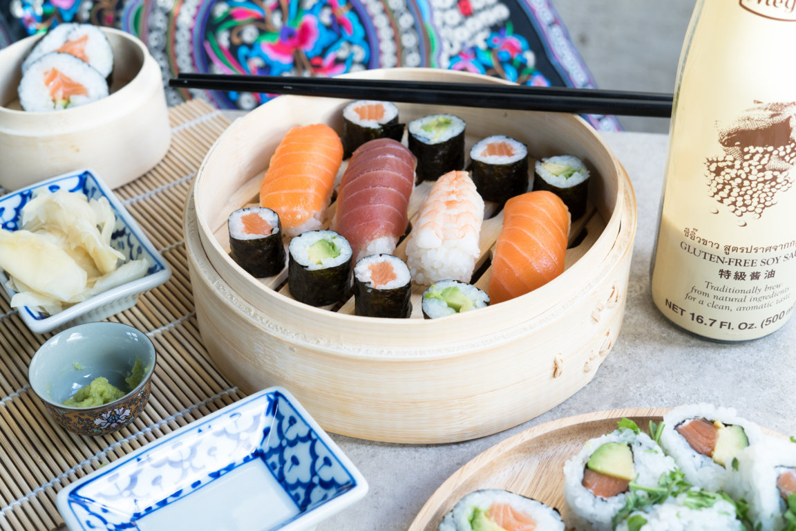 Sushi ist oft glutenfrei.