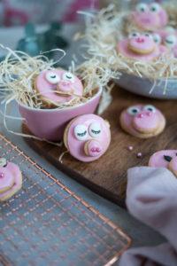 glutenfreie Zitronencookies - in Glücksschweinform