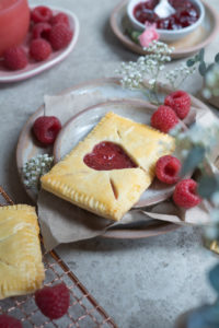 gefüllte Himbeercookies - super für Valentinstag