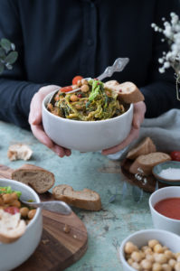 Wirsingeintopf mit Kichererbsen