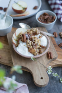 Apfel Crumble, glutenfrei