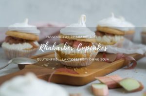 glutenfreie Cupcakes mit Rhabarber