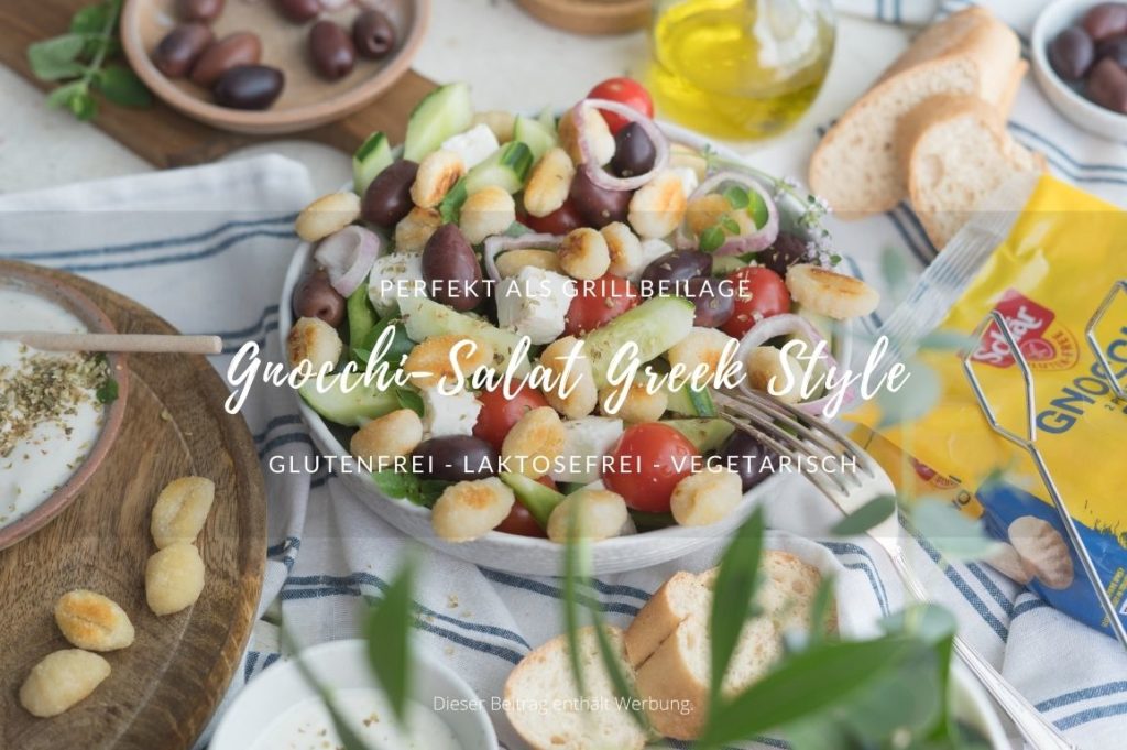 Gnocchi-Salat Greek Style Rezept: Gnocchi-Salat griechische Art