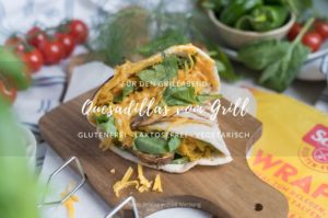 Quesadillas vom Grill: glutenfrei & laktosefrei