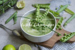 Rezept: frische Erbsensuppe