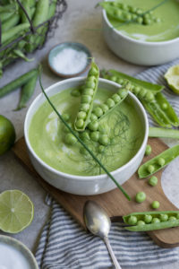 Frische Erbsensuppe glutenfrei & vegan
