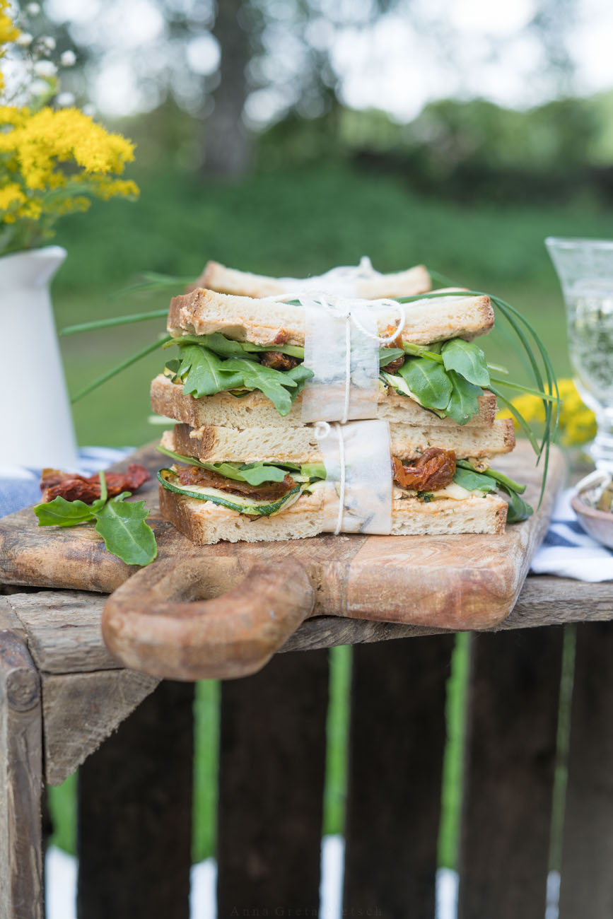 Sandwiches für Picknick - glutenfrei, laktosefrei
