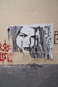 Graffiti in Marais, Paris, Frankreich