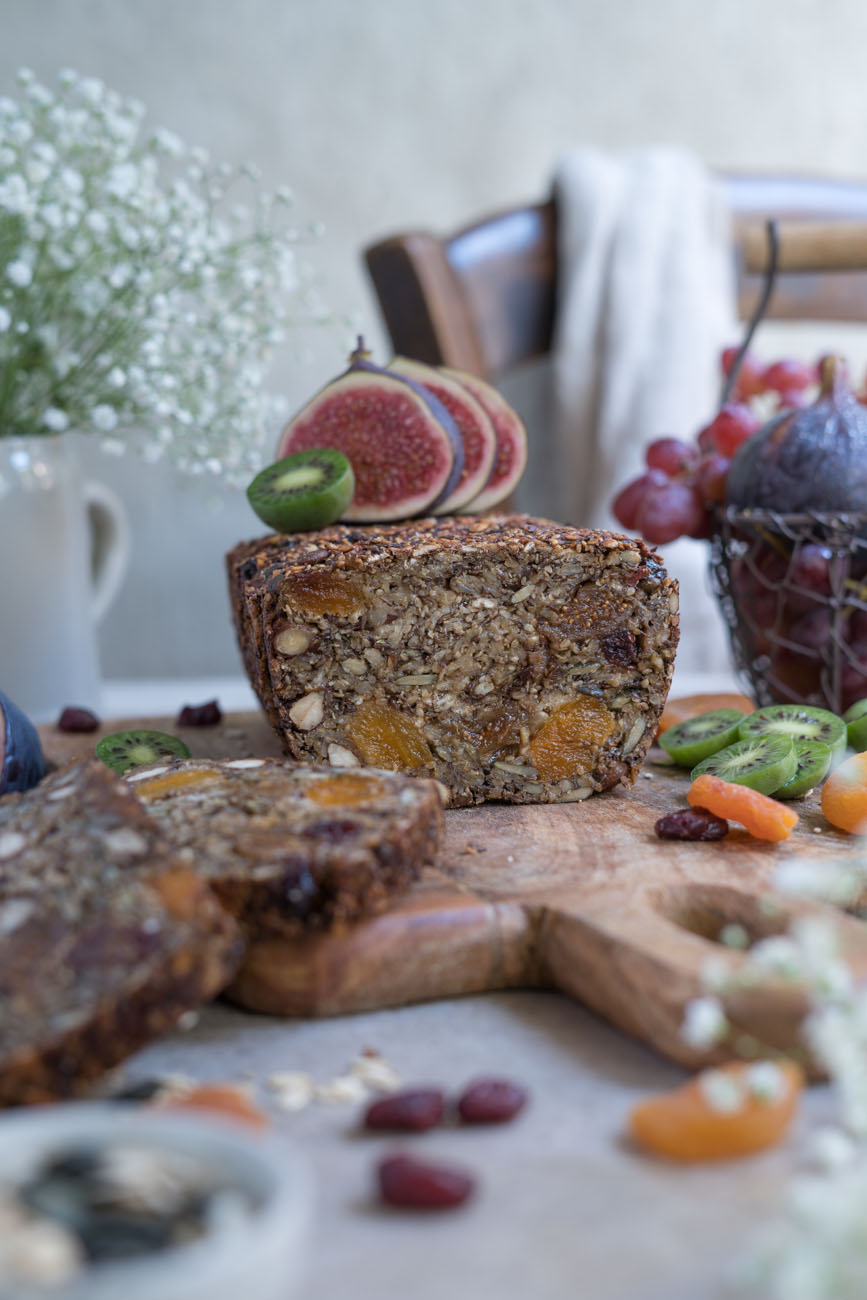 glutenfreies Früchtebrot, vegan