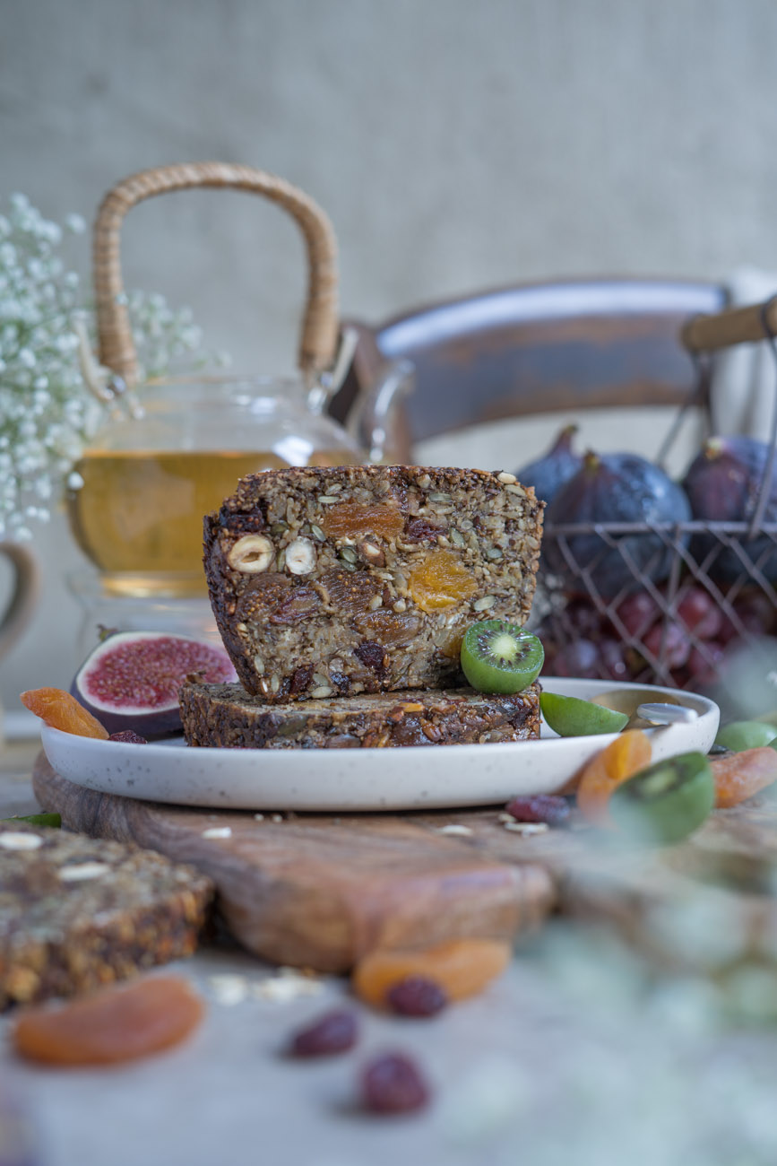 glutenfreies Früchtebrot, vegan