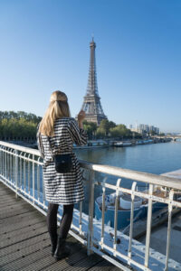 Portrait an Eiffelturm, Paris