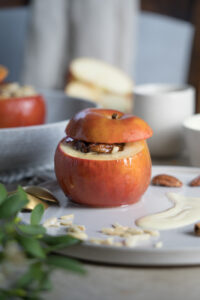 Bratapfel mit Vanillesoße