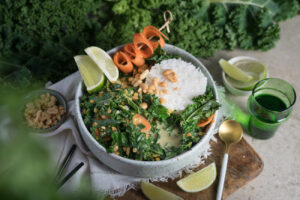 Curry mit Grünkohl, glutenfrei,vegan