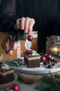 weihnachtliche Brownieschnitten