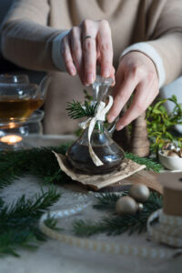 Karaffe mit Lebkuchensirup