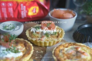 Kleine Quiches mit Lachsfüllung