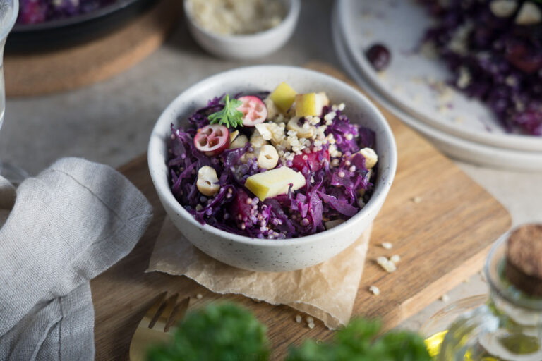 Rotkohl-Quinoa Pfanne I glutenfrei &amp; vegan - www.glutenfreiumdiewelt.de