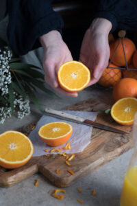 aufgeschnittene Orange