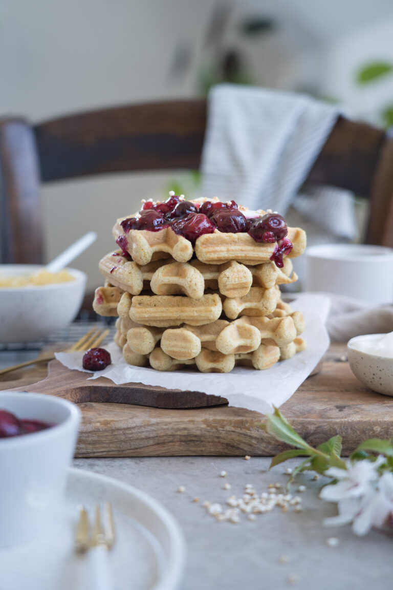 vegane Waffeln I glutenfrei - www.glutenfreiumdiewelt.de