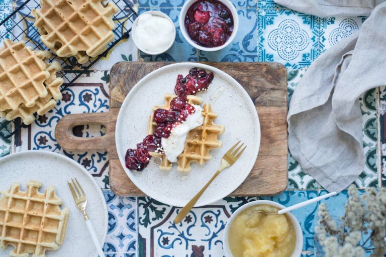 vegane Waffeln I glutenfrei - www.glutenfreiumdiewelt.de