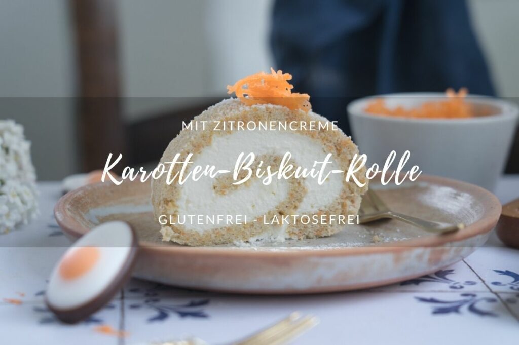 Karottenkuchen Biskuit-Rolle Rezept: Karottenkuchen Biskuit-Rolle
