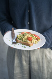veganes Rührei aus Tofu