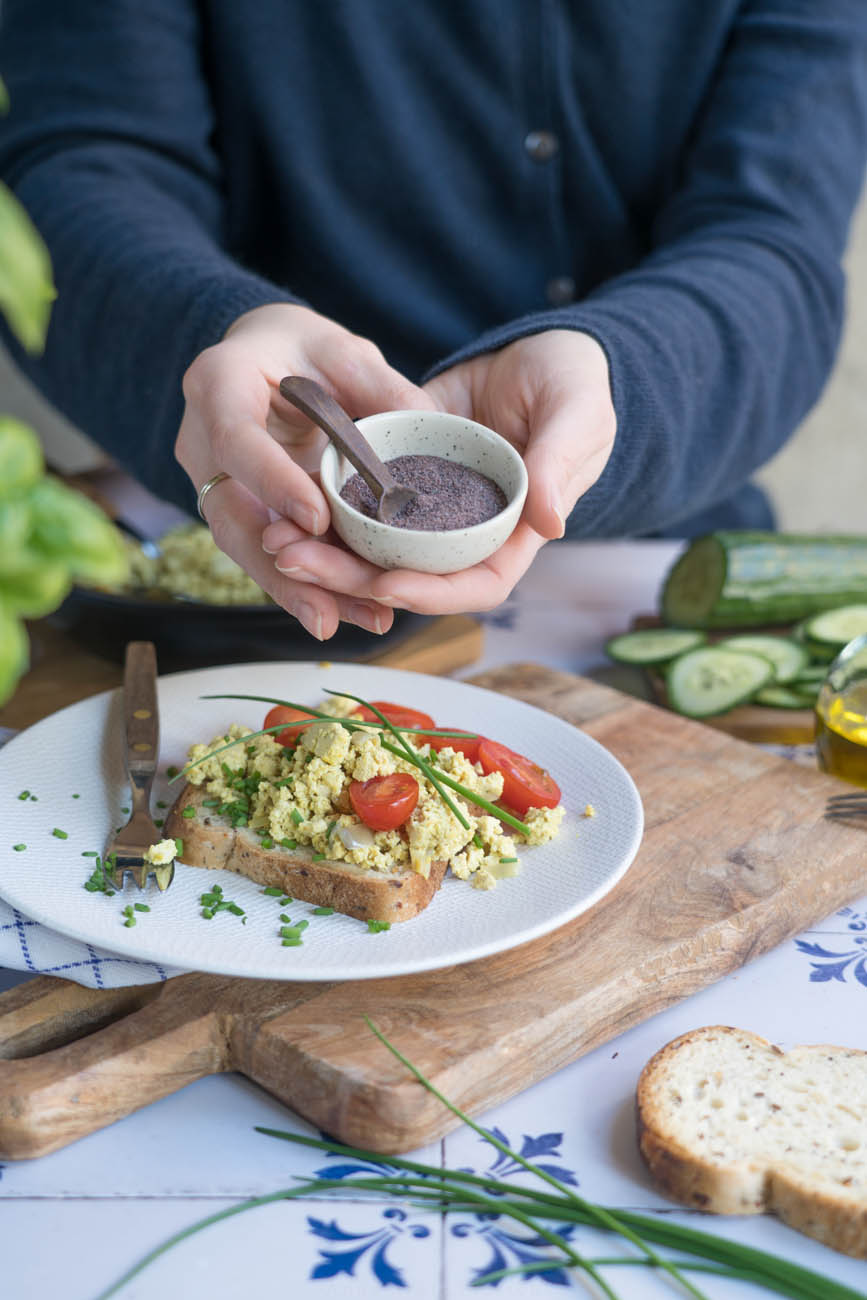 Kala Namak schmeckt wie Ei