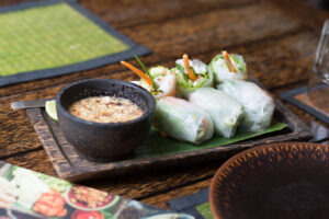 Sommerrollen, The Sugar Palm, Siem Reap, Kambodscha