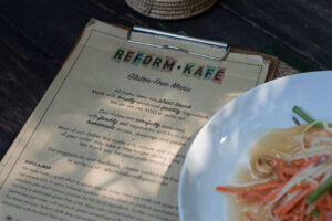 glutenfreie Speisekarte, Reform Kafe, Chiang Mai, Thailand