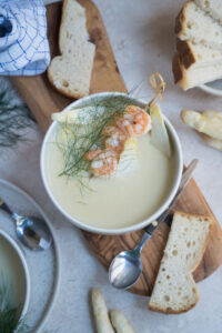 Spargelcremesuppe asiatisch