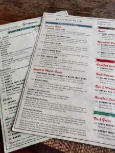 Speisekarte, Goodsouls, Chiang Mai, Thailand
