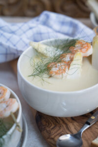 asiatische Spargelcremesuppe