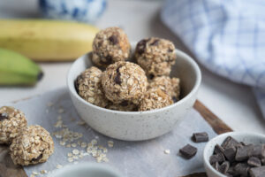 Hafer-Bananen Bällchen: Rezept