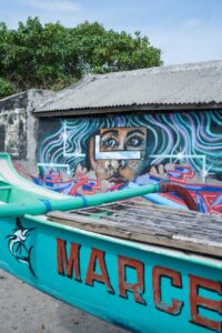 Grafitti am Strand von Canggu